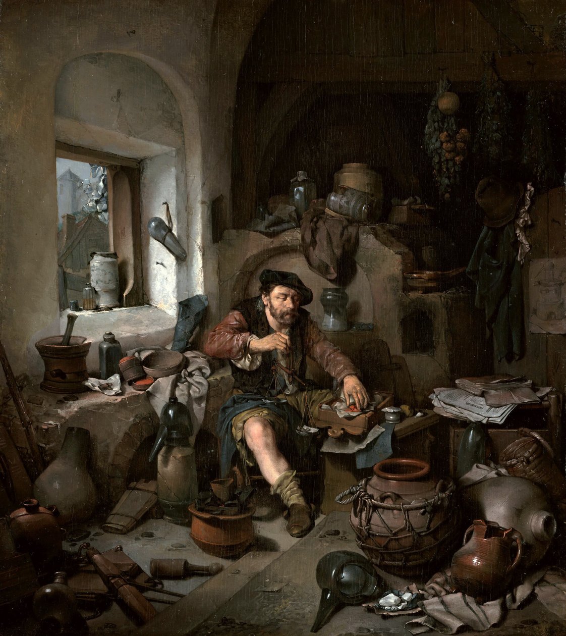 The Alchemist by Cornelis Pietersz Bega