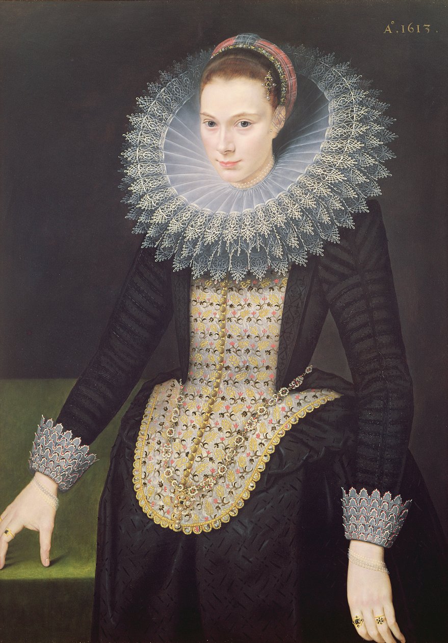 Portrait of a Lady by Cornelis van der Voort