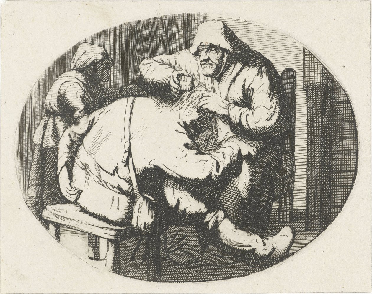 Figures with Lice Comb by Cornelis A. Hellemans