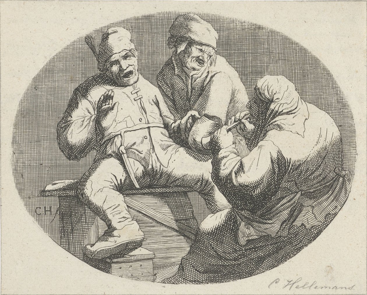 Merry Peasant Company by Cornelis A. Hellemans