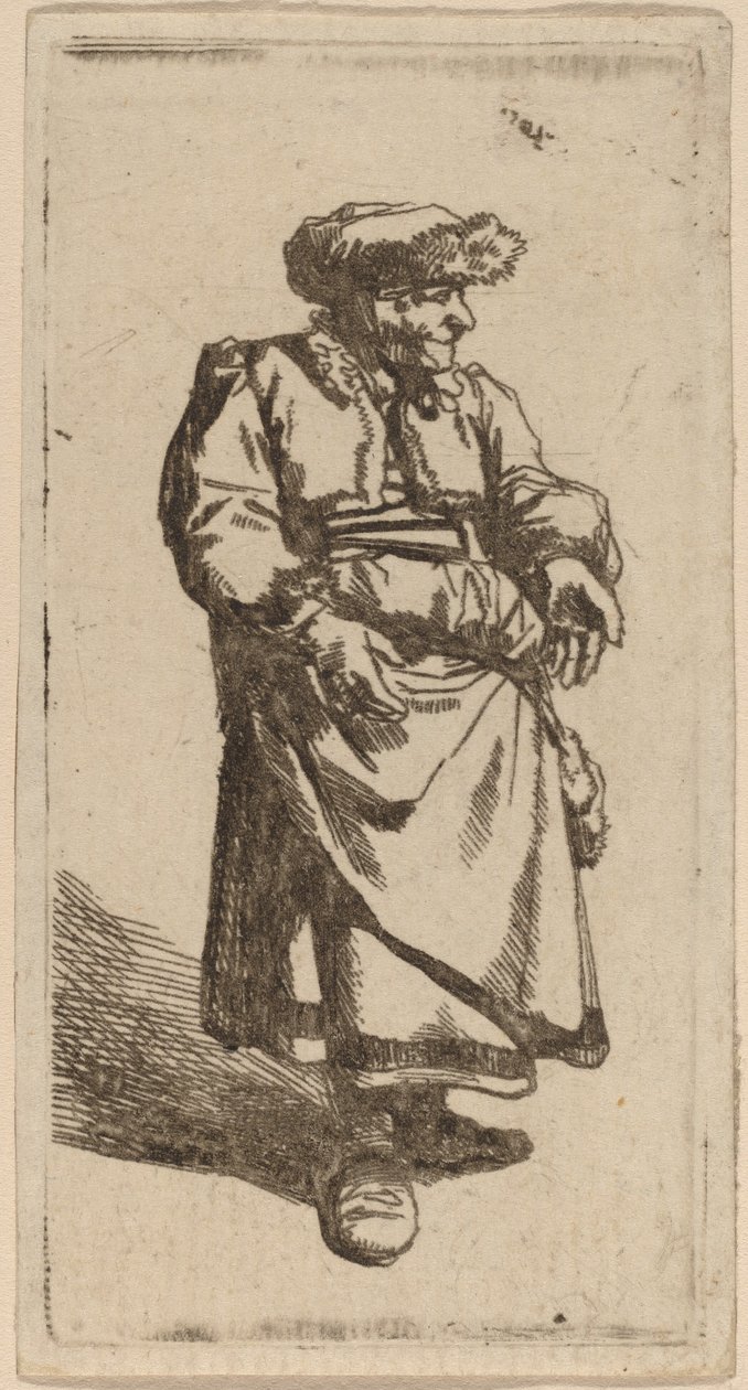 Old Woman Standing by Cornelis Pietersz Bega