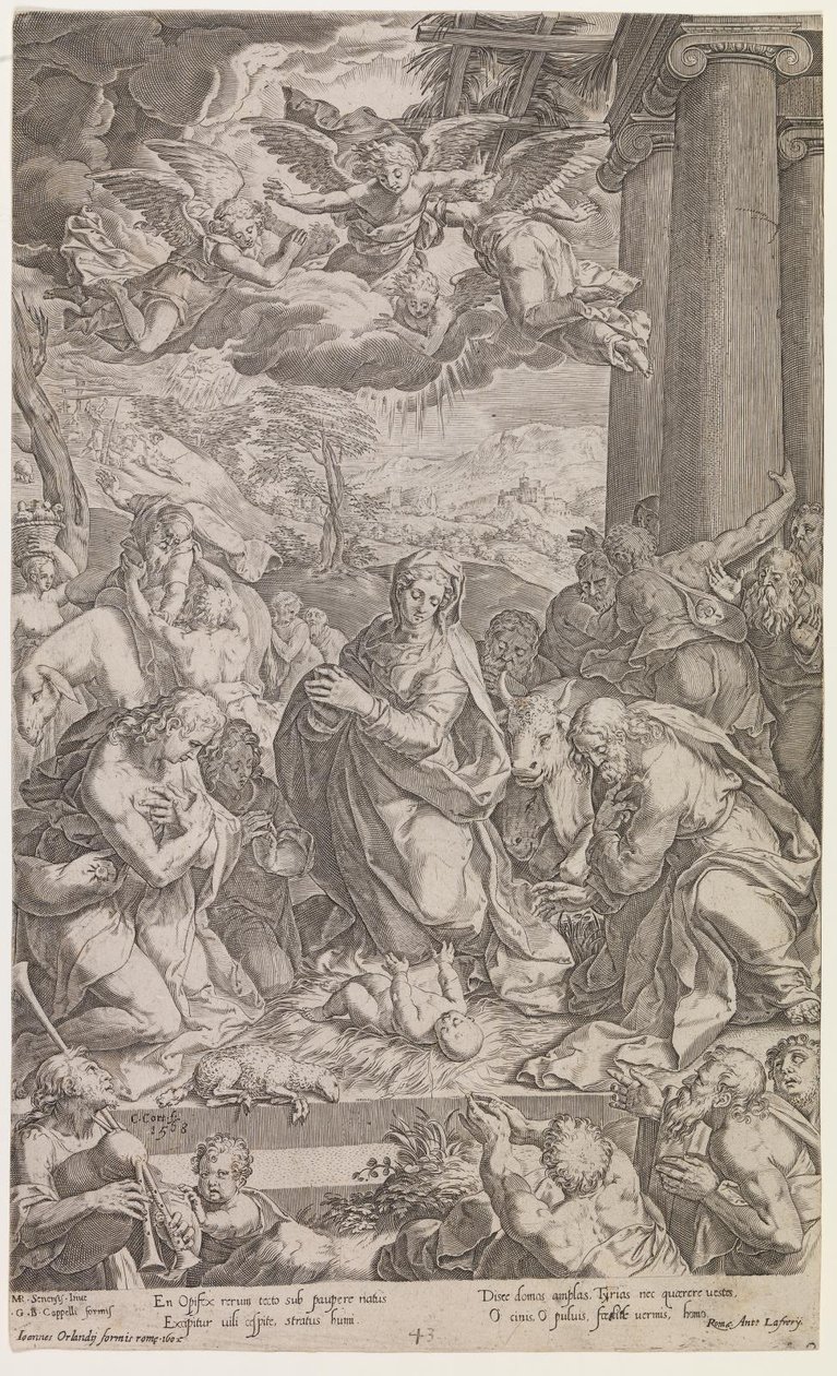 The Adoration of the Shepherds by Cornelis Cort