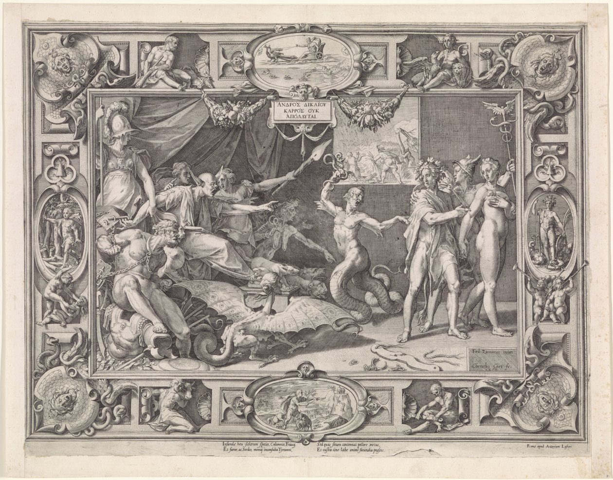 The Calumny of Apelles by Cornelis Cort