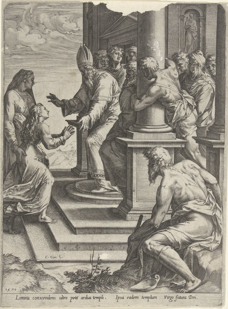 Presentation of Mary by Cornelis Cort