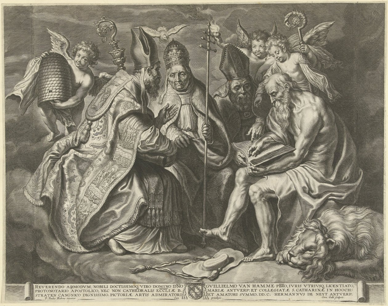 The Four Church Fathers by Cornelis Galle (I)