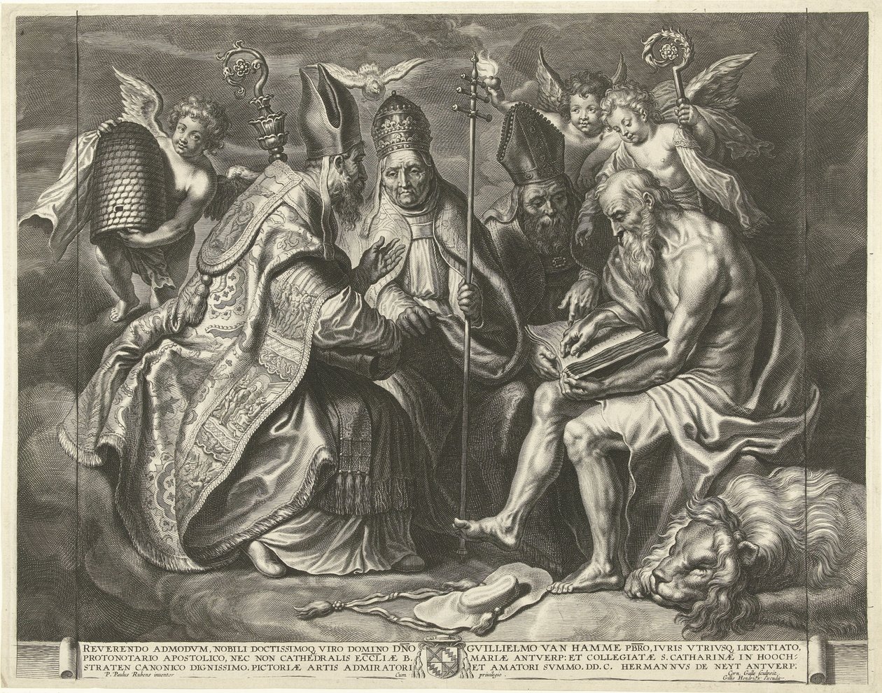 The Four Church Fathers by Cornelis Galle (I)