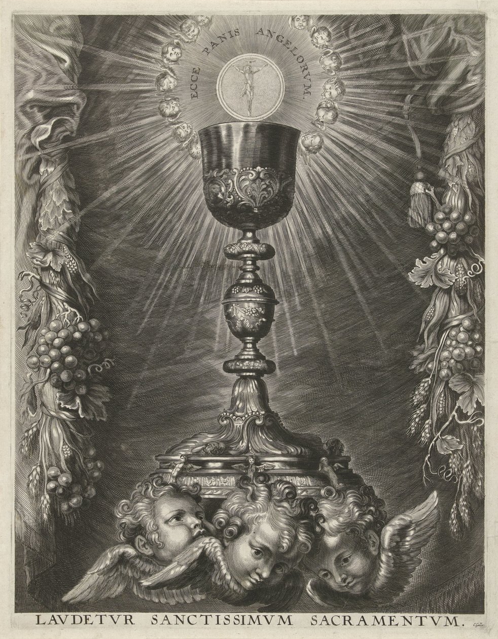 Chalice with Host by Cornelis Galle (I)