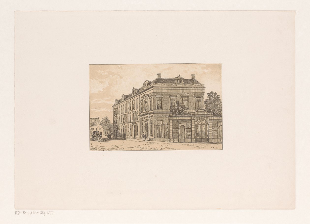 Eighteenth-Century Block of Houses by Cornelis Springer (possibly)