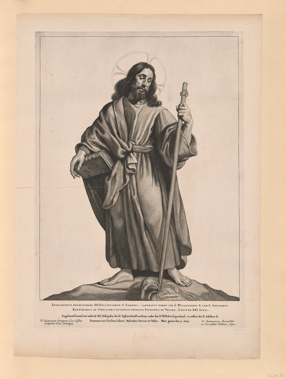Saint Engelmundus by Cornelis Visscher