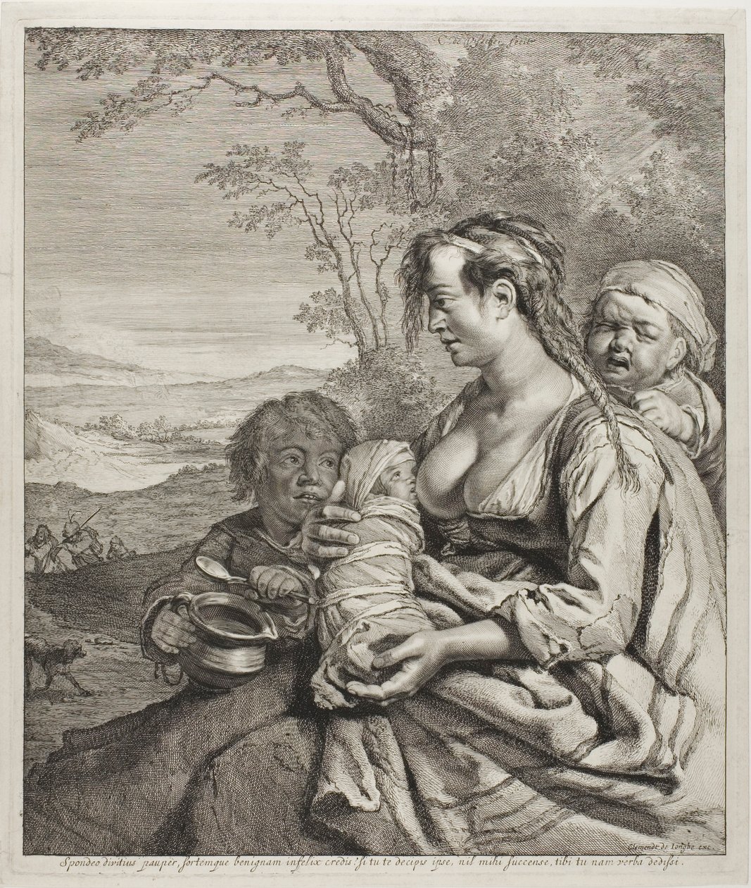 The Bohemian Woman by Cornelis Visscher
