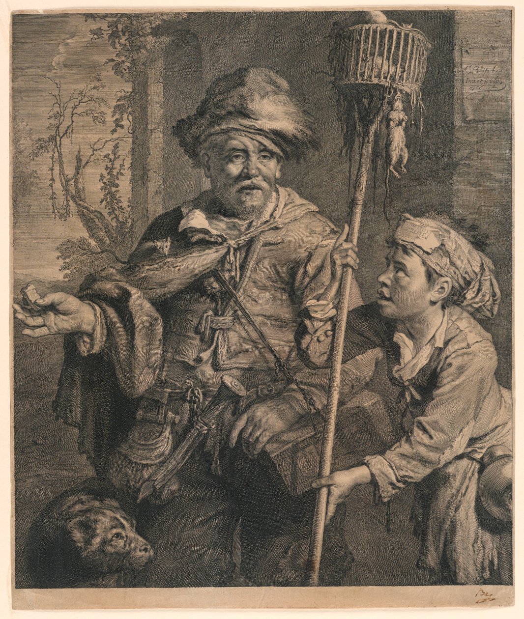 The Rat Catcher by Cornelis Visscher