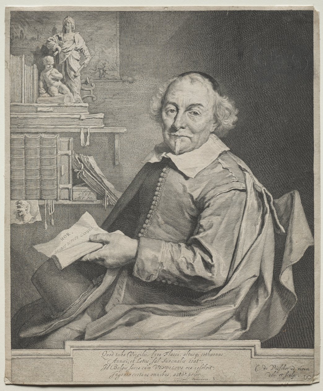Vondel, 1657 by Cornelis Visscher