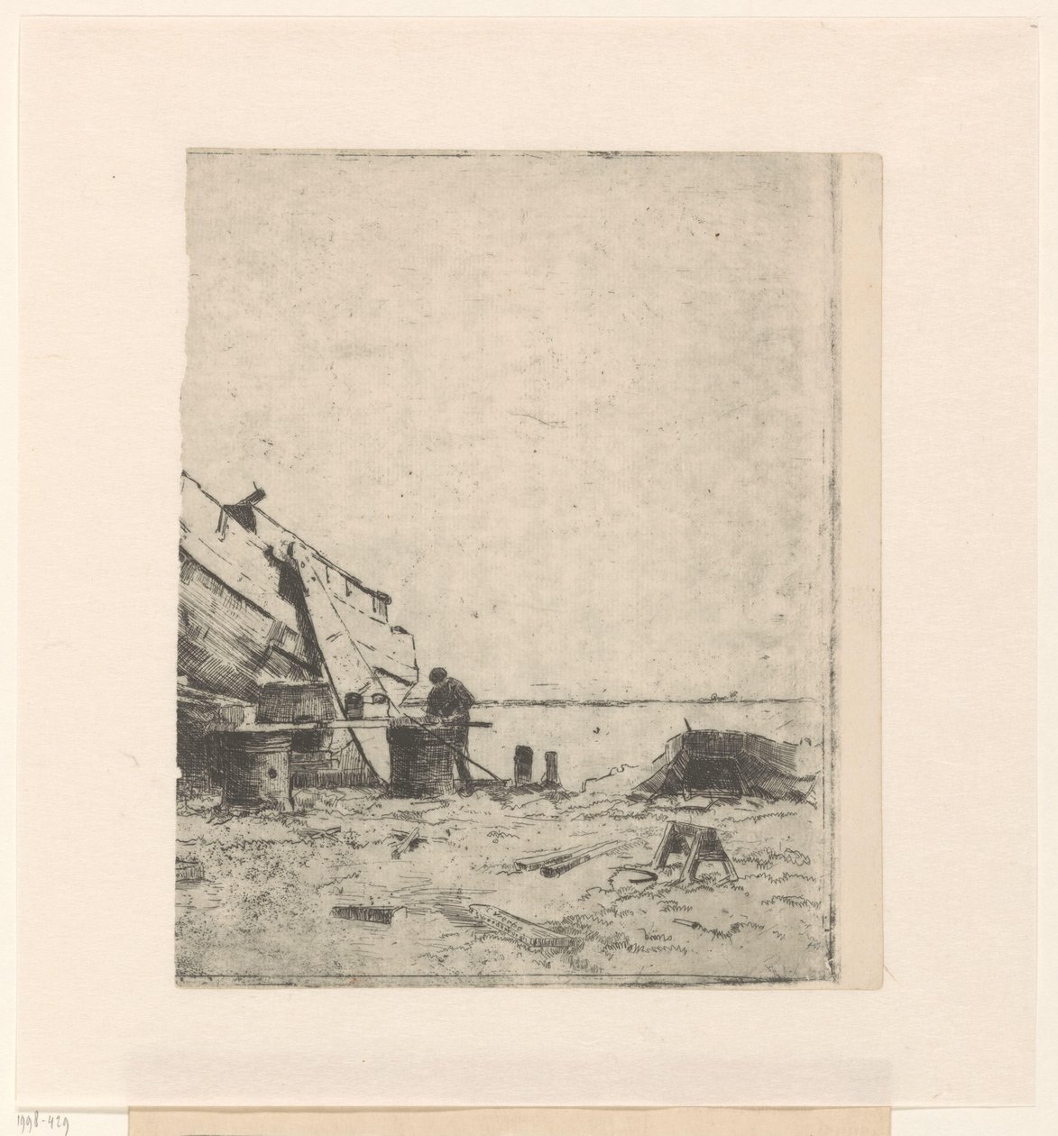 Shipyard by Cornelis Vreedenburgh