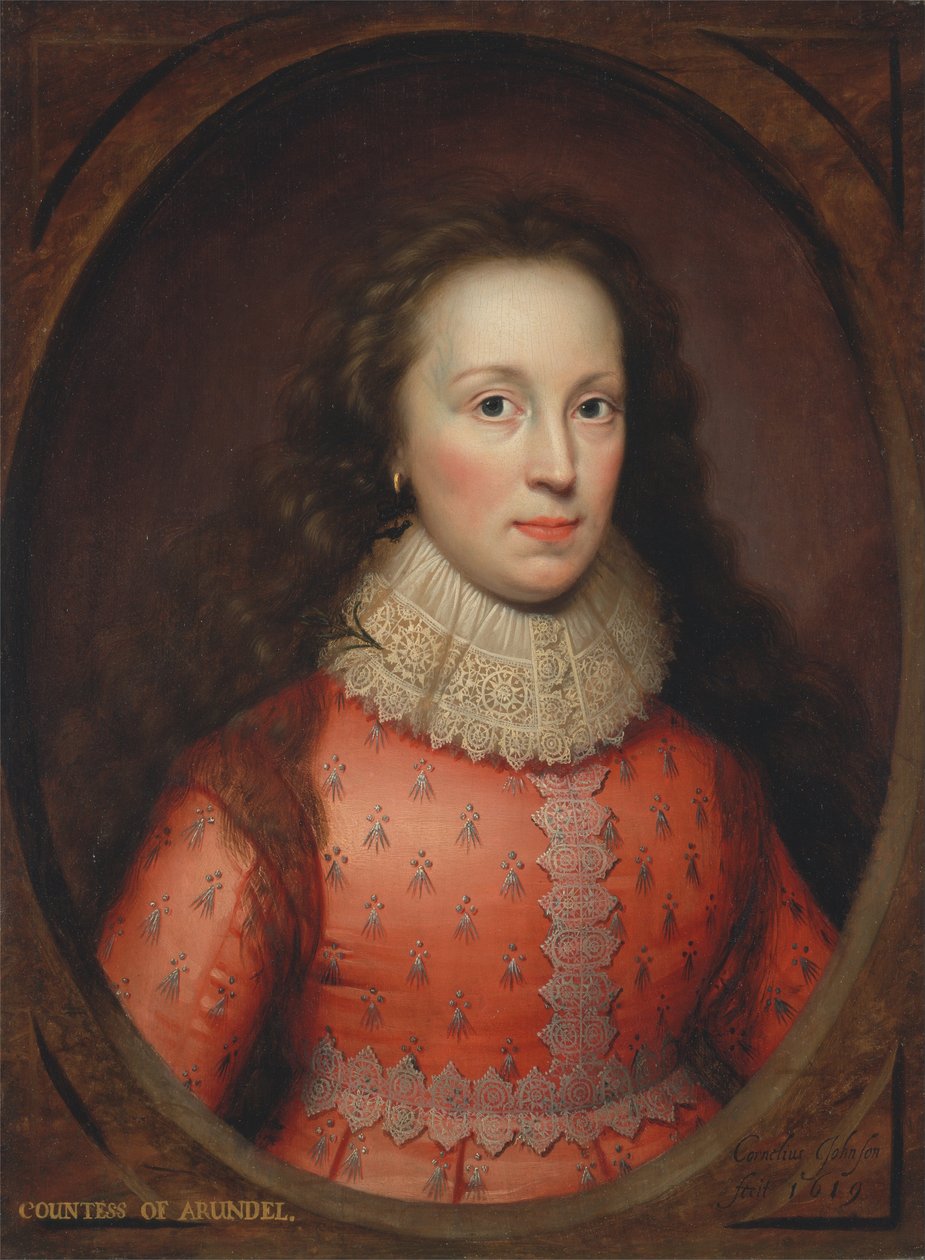 Portrait of a Woman, Traditionally Identified as the Countess of Arundel by Cornelius I Johnson