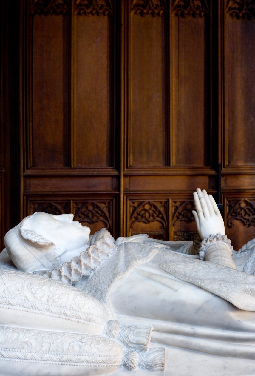 The Tomb of Mary Queen of Scots, South Isle of the Lady Chapel, c.1612-13 by Cornelius and Cure, William Cure