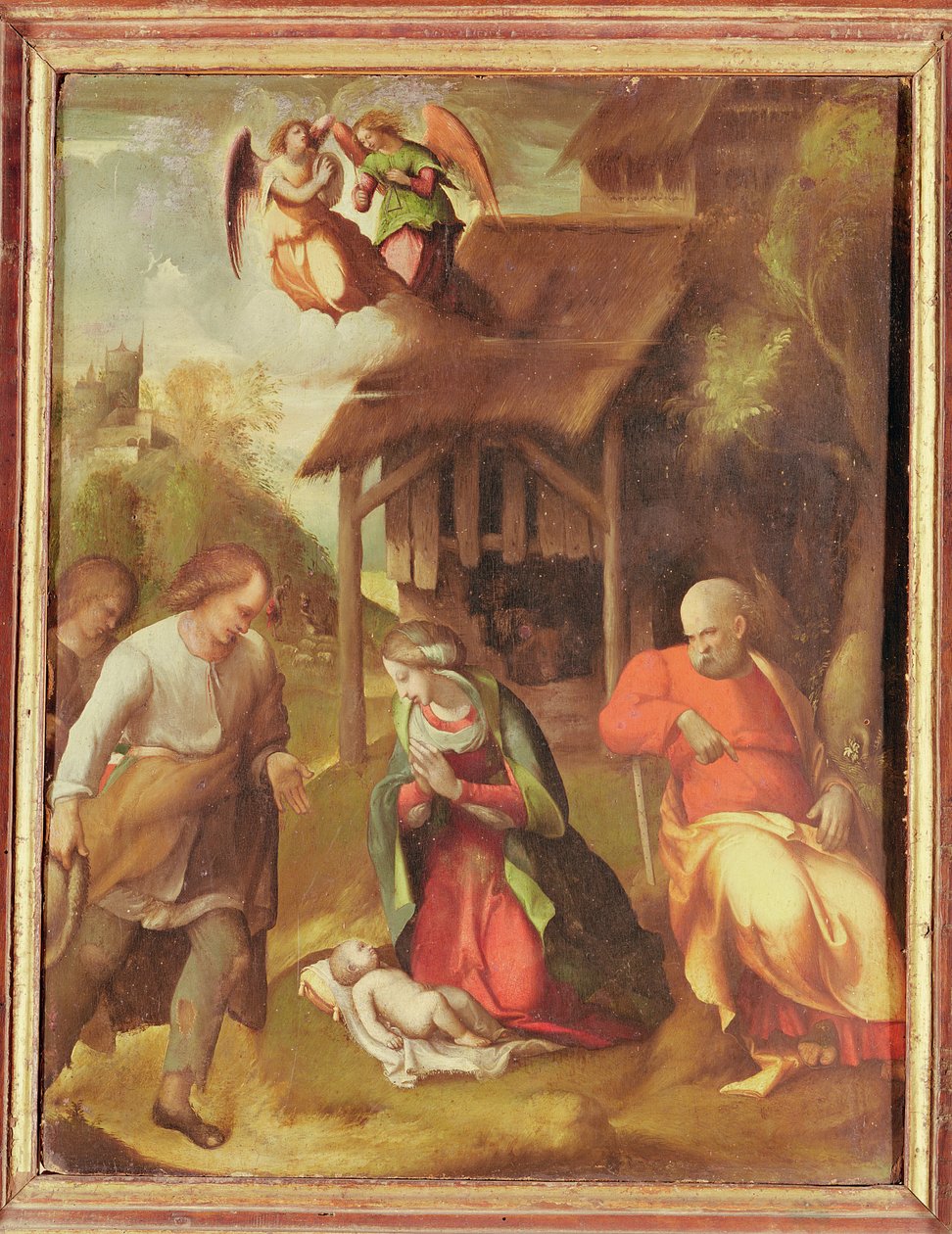 Adoration of the Shepherds by Antonio da Correggio