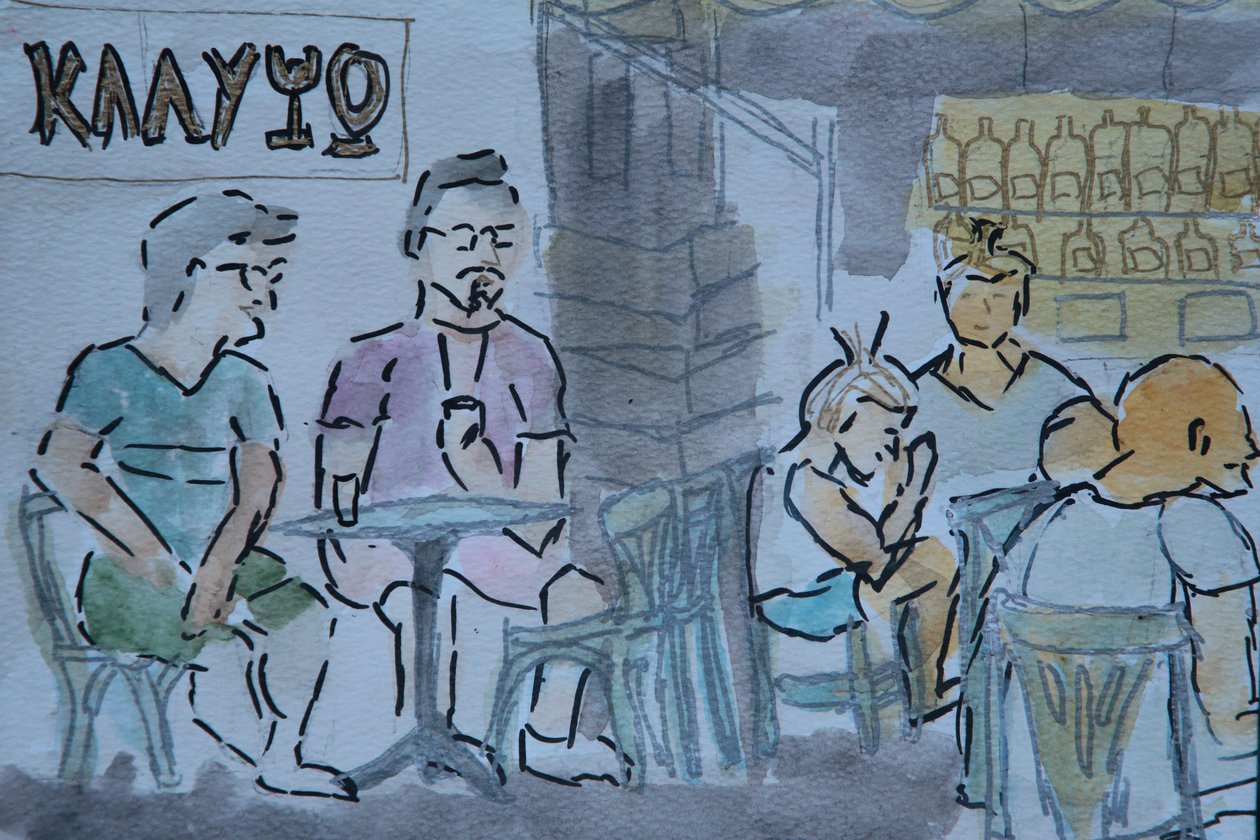 Calypso bar, Skyros by Cosima Duggal