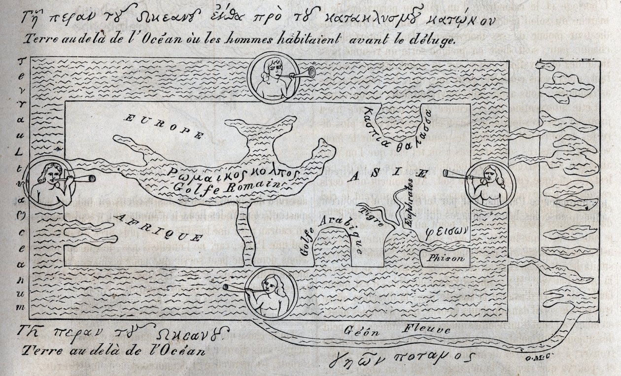 Planisphere by Cosmas (after)