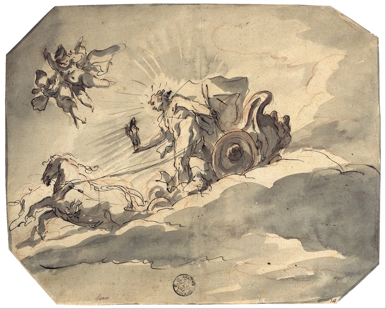 Apollo in His Chariot by Cosmas Damian Asam