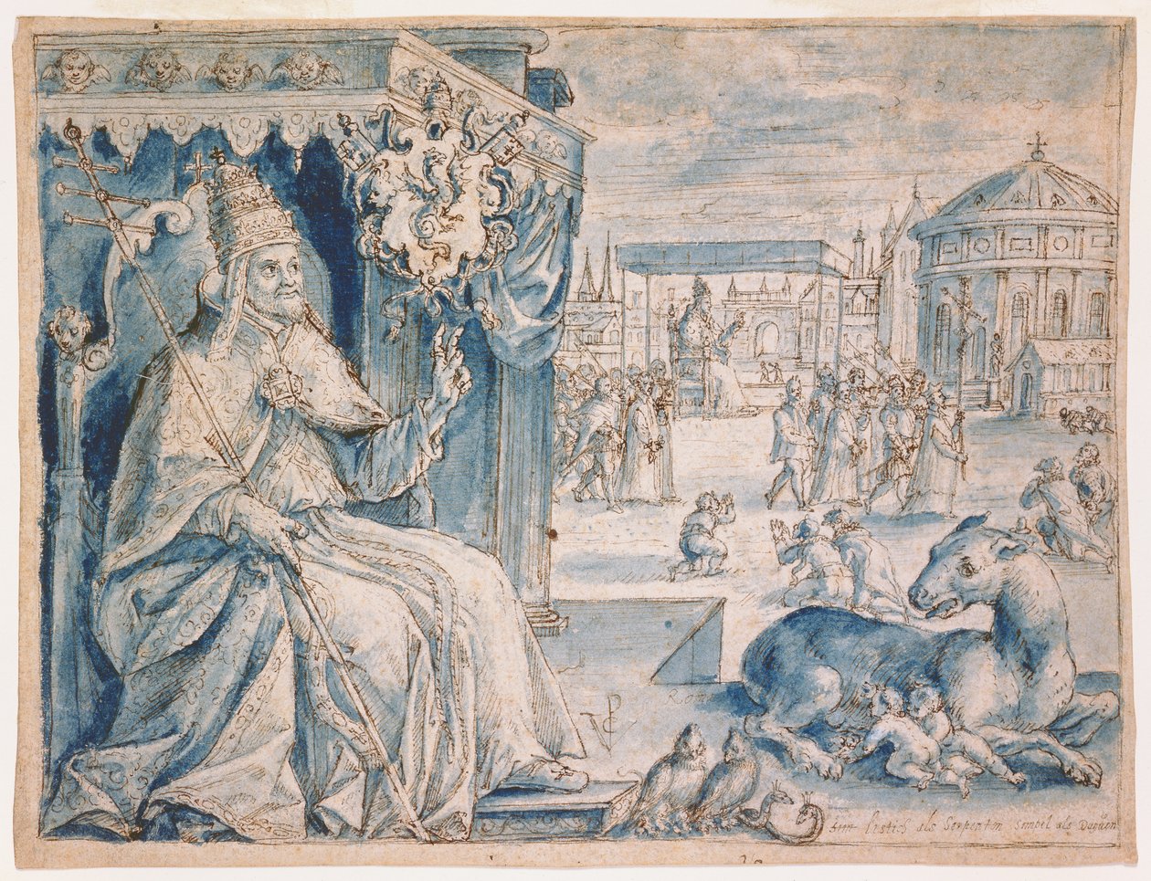 Pope Paul V (1552-1621) by Crispin  Passe