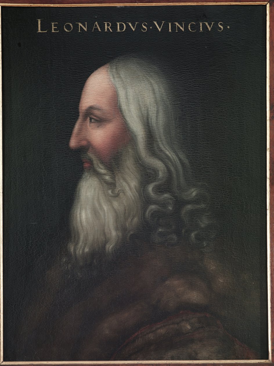 Portrait of Leonardo da Vinci by Cristofano dell Altissimo
