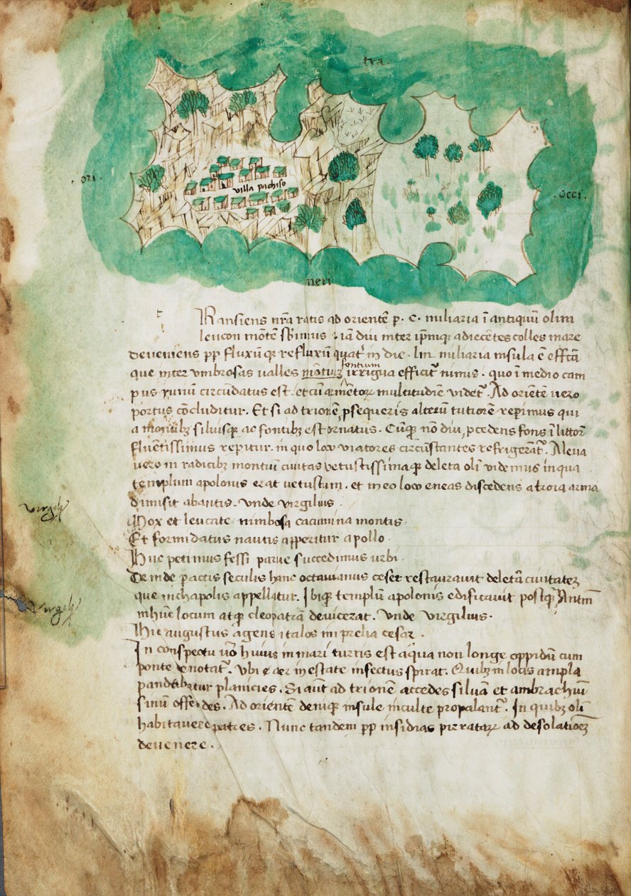 Chart of Paxos, c.1420 by Cristoforo Buondelmonti