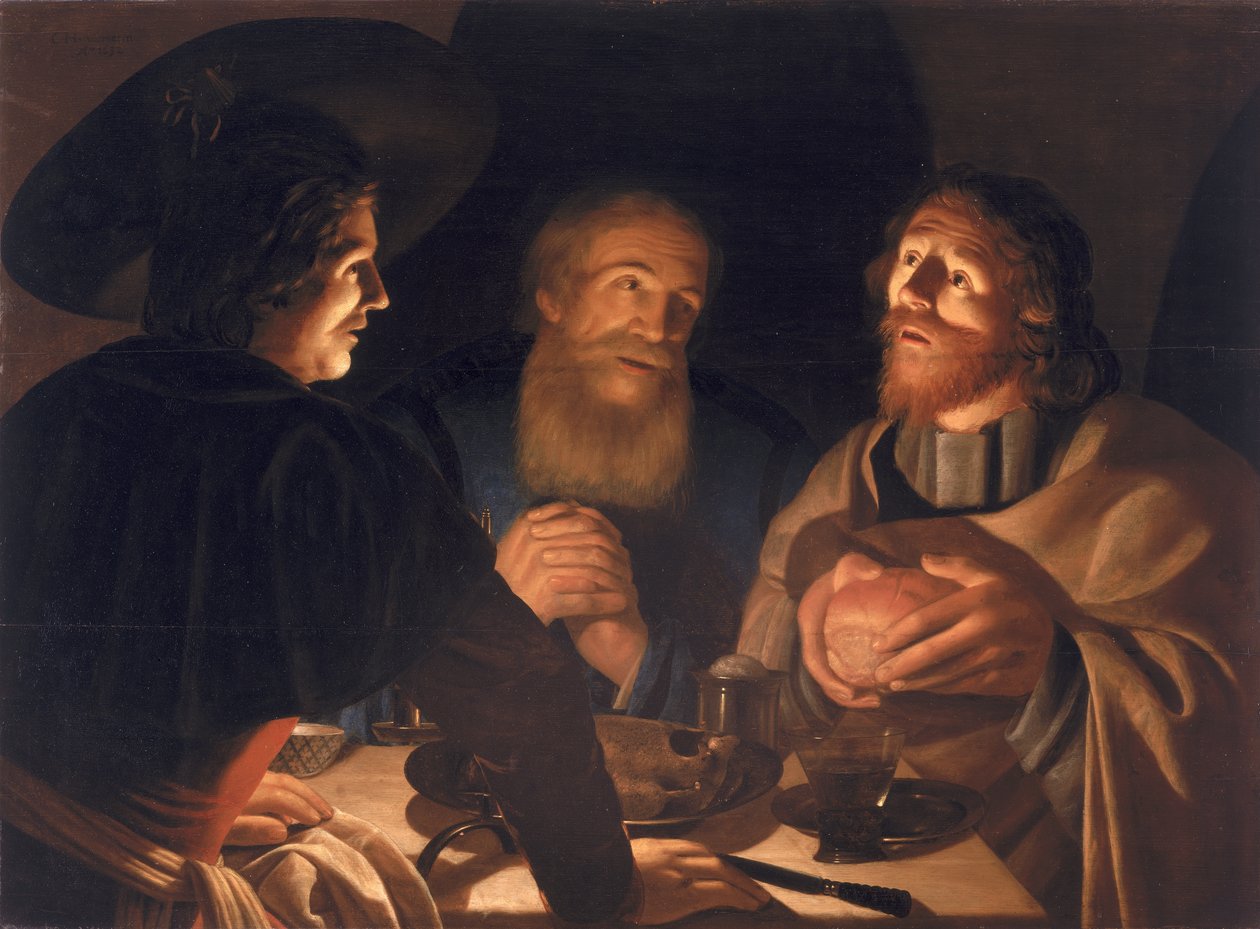 Supper at Emmaus by Cryn Hendricksz Volmaryn
