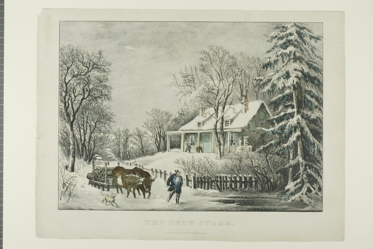 The Snow Storm by Currier and Ives