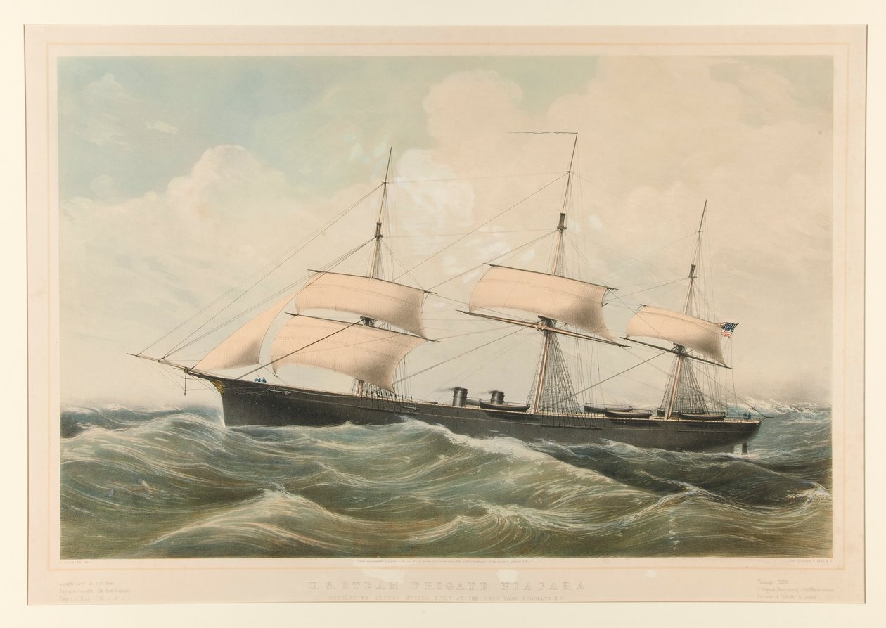 United States Steam Frigate Niagara by Currier and Ives
