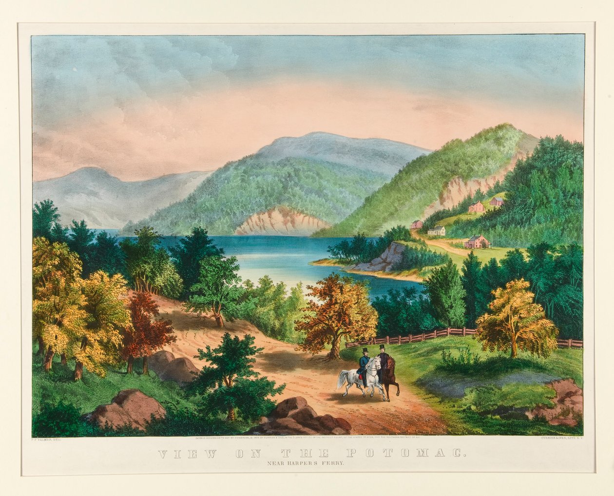 View on the Potomac near Harper by Currier and Ives