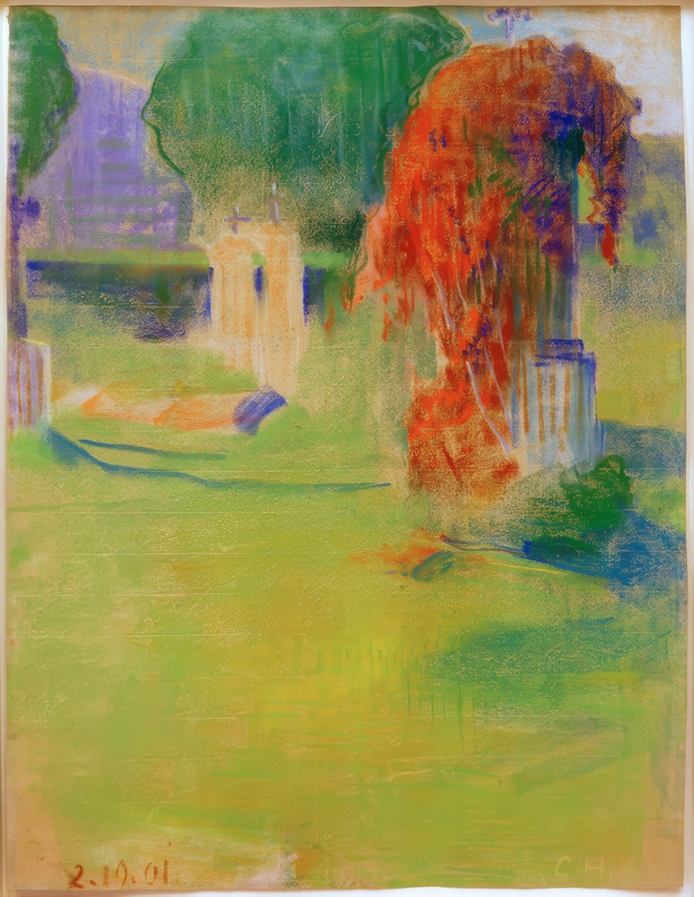 Old Monuments in the Castle Park in Pretzfeld by Curt Herrmann