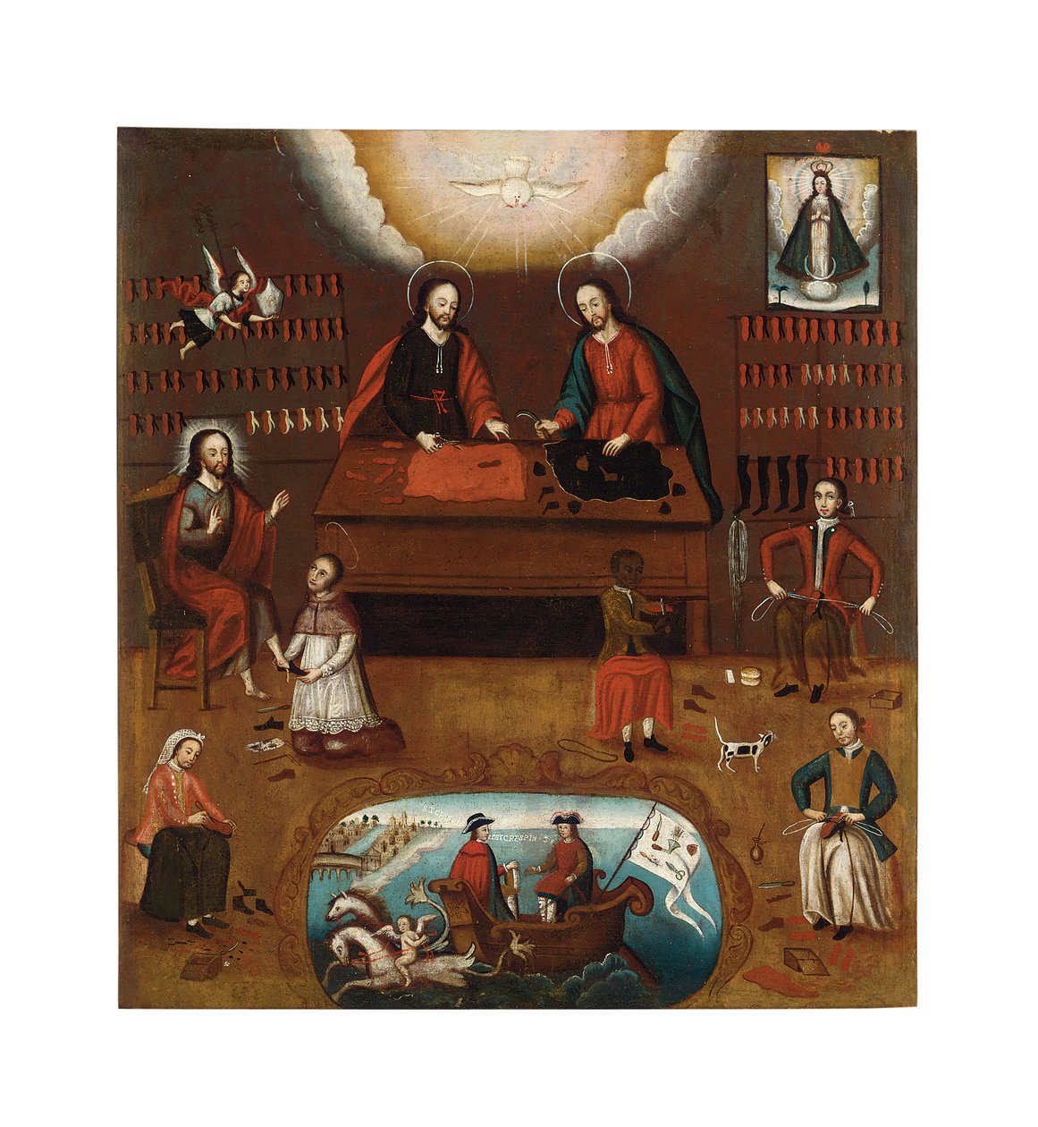 Saints Crispin and Crispinian by Cuzco School
