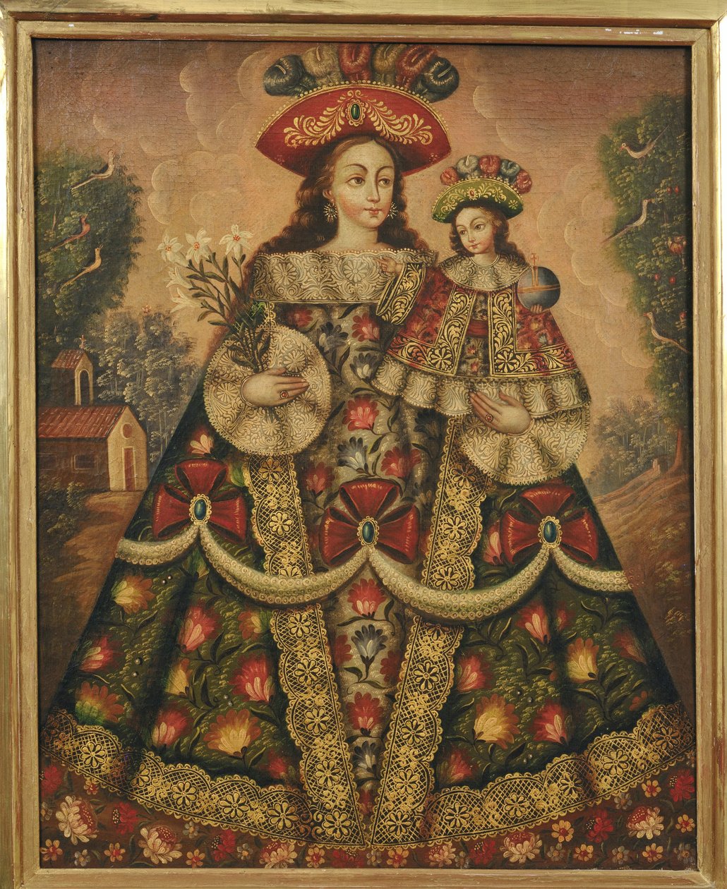 The Virgin of the Pilgrims and Child by Cuzco School