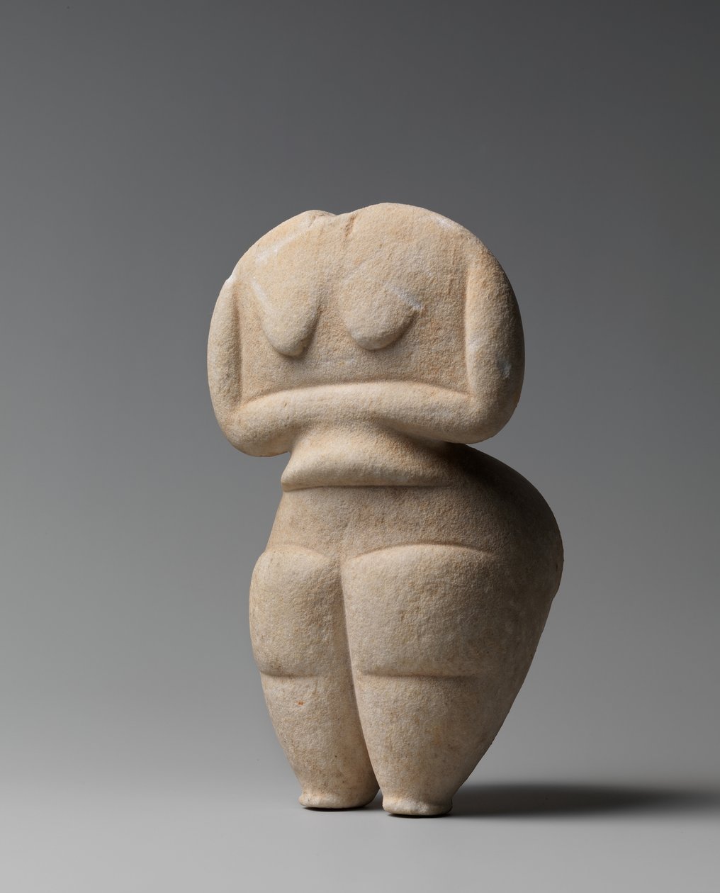 Final Neolithic female figure, 4500-4000 BC (marble) by Cycladic Cycladic