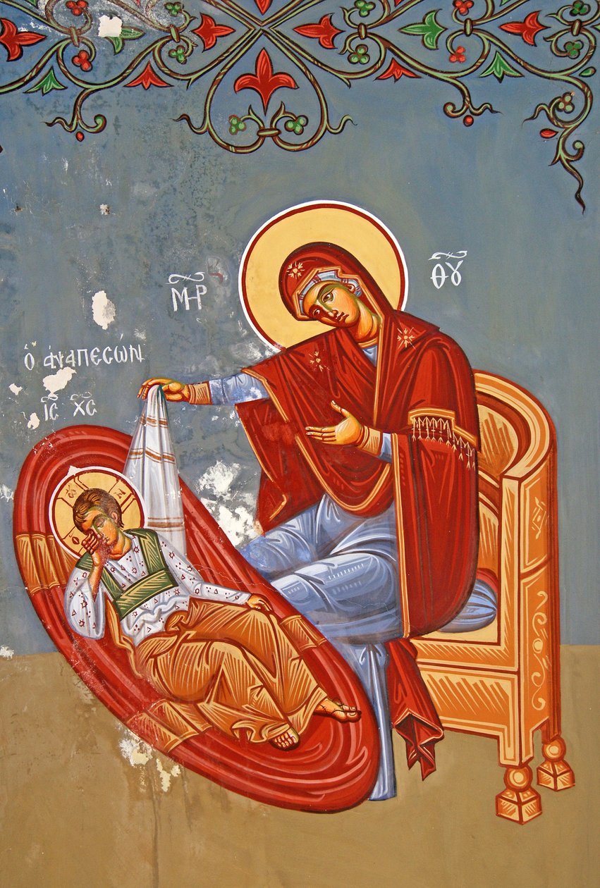 The Virgin Mary and Christ as Young Boy, Cyprus by Cypriot