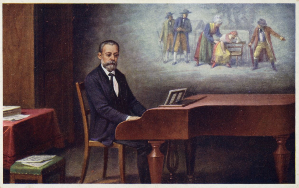 Portrait of Bedrich Smetana by Czech School