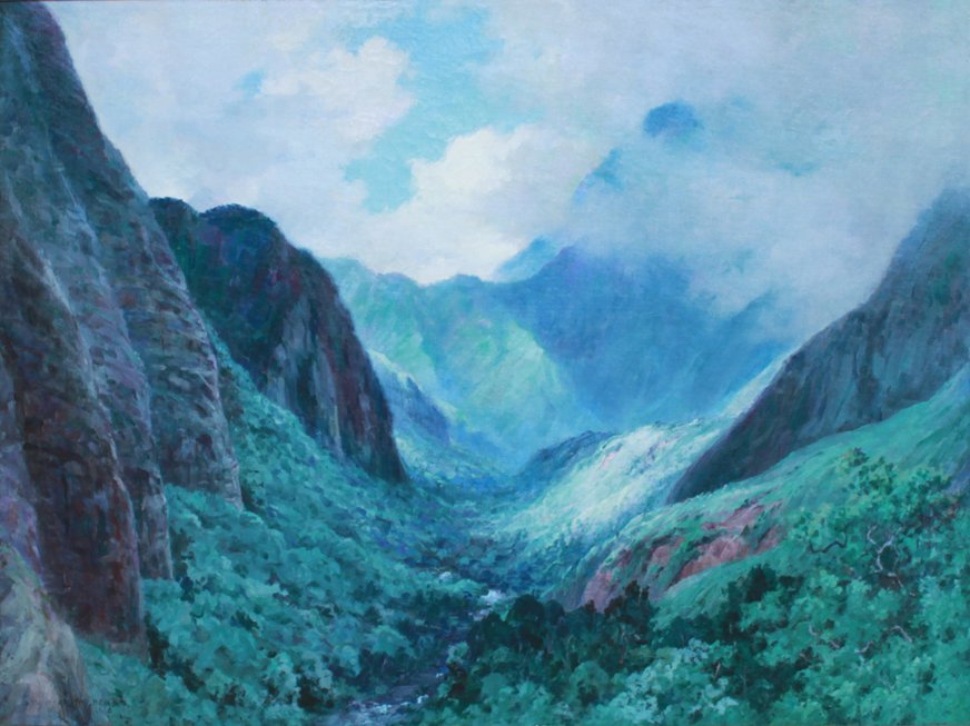 Iao Valley, Maui by D. Howard Hitchcock