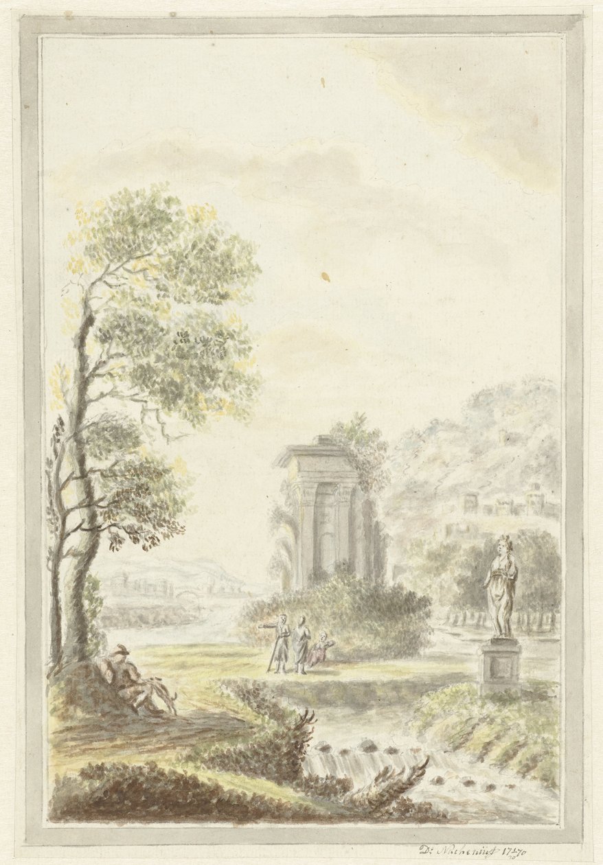 Arcadian Landscape by D. Nachenius