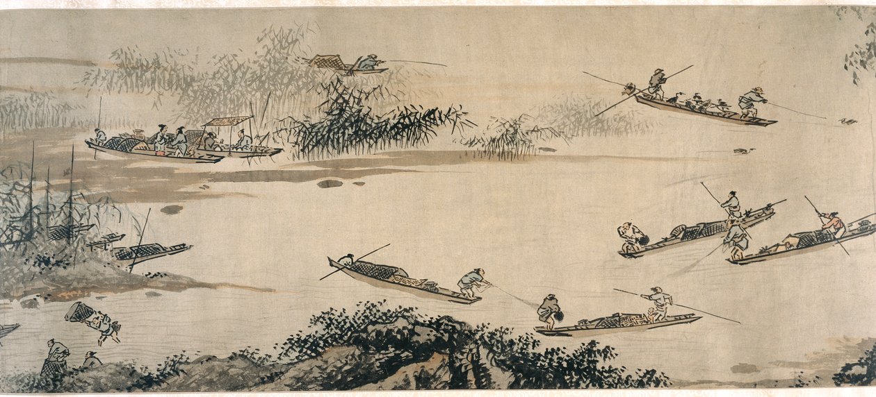 Fishermen on an Autumn River by Dai Jin