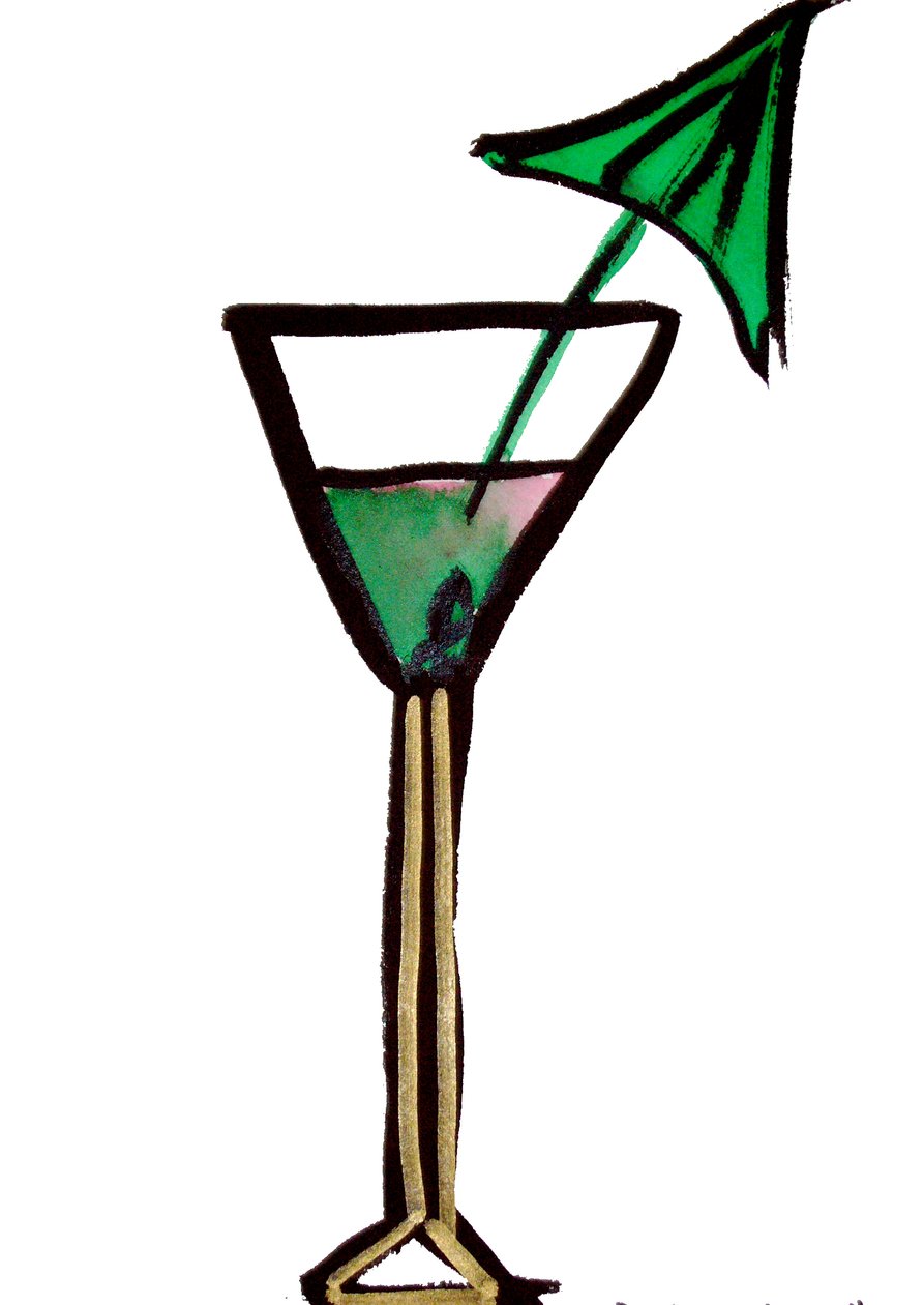 Cocktail Glass by Daisy de Villeneuve