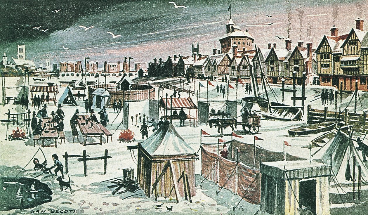 Frost-Fair on the River Thames by Dan Escott