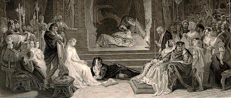 Hamlet Play Scene by Daniel Maclise