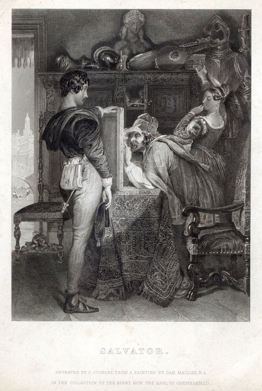 Salvator, engraved by Ferdinand Jean Joubert by Daniel Maclise