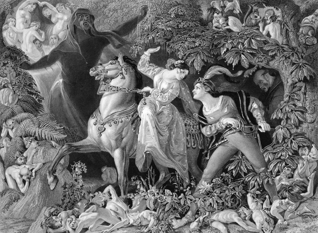 Undine, Engraved by Charles W. Sharpe by Daniel Maclise