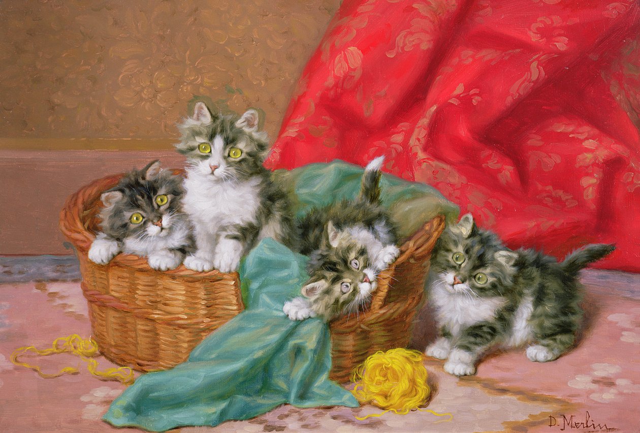 Mischievous Kittens by Daniel Merlin