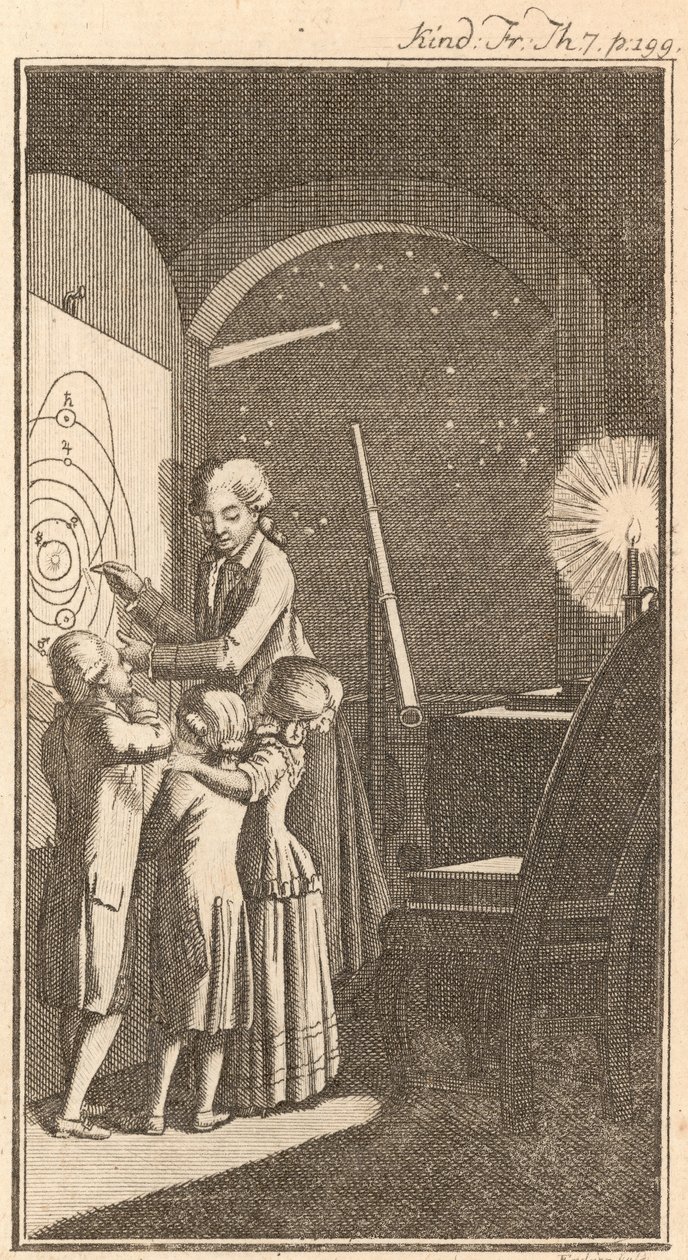 The Astronomer, 1780 by Daniel Nikolaus Chodowiecki