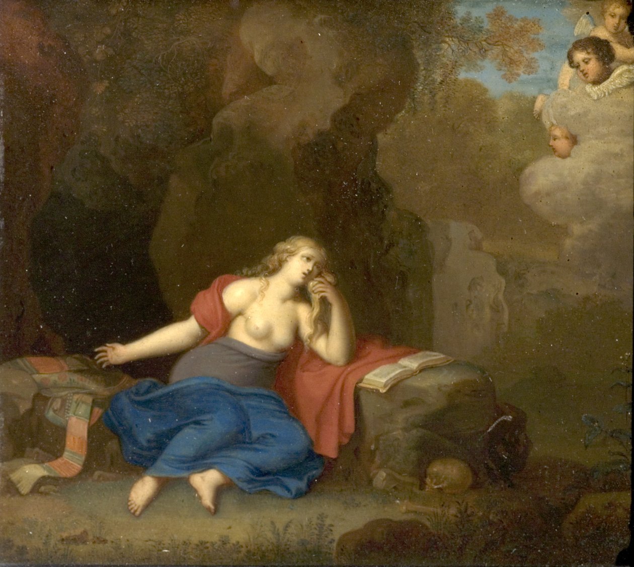 The Penitent Magdalen in a Landscape by Daniel Vertangen
