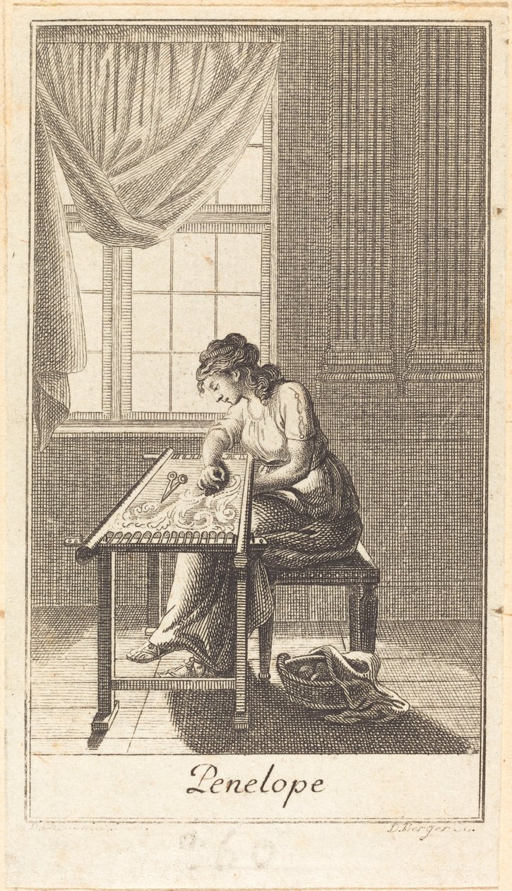 Penelope by Daniel Berger after Daniel Nikolaus Chodowiecki
