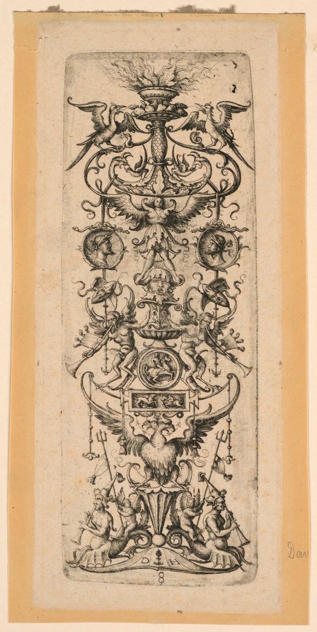 Ornamental Candelabrum by Daniel Hopfer