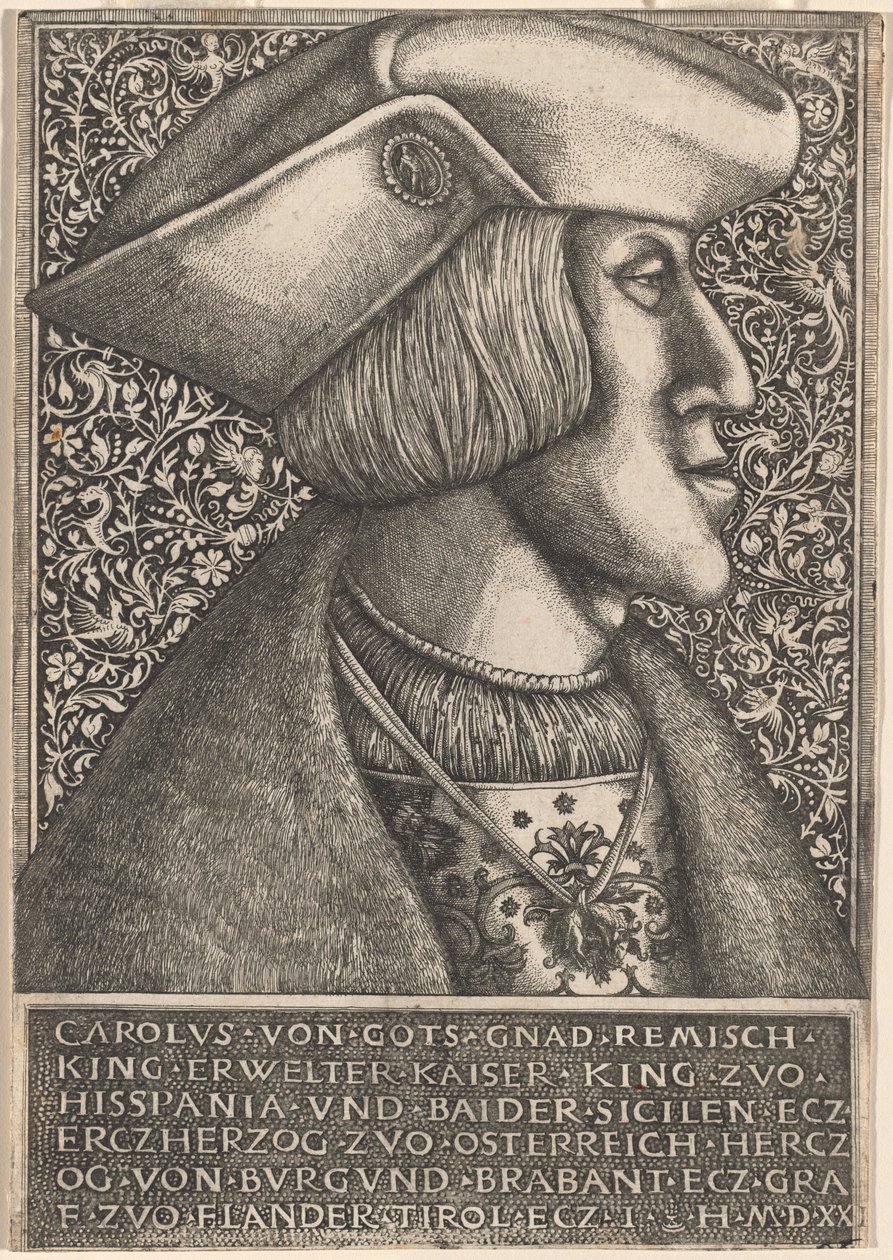 Emperor Charles V by Daniel Hopfer and Hieronymus Hopfer